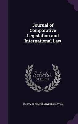 Journal of Comparative Legislation and International Law(English, Hardcover, unknown)