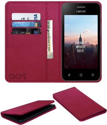 ACM Flip Cover for Ismart Is304(Pink, Cases with Holder, Pack of: 1)