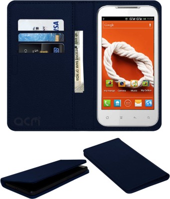 ACM Flip Cover for Celkon A22(Blue, Cases with Holder, Pack of: 1)