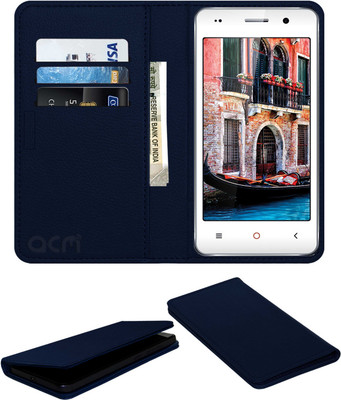 ACM Flip Cover for Iball Andi 4.5c Magnifico(Blue, Cases with Holder, Pack of: 1)