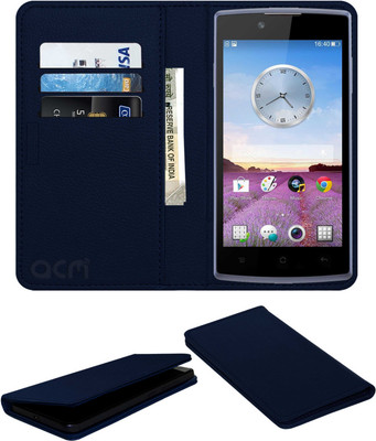 ACM Flip Cover for Oppo Neo 3 R831k(Blue, Cases with Holder, Pack of: 1)