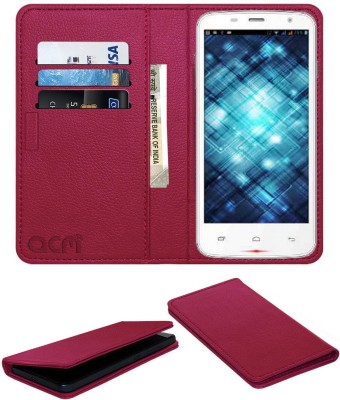 ACM Flip Cover for Spice Smart Flo Mettle 3.5x Mi-356(Pink, Cases with Holder, Pack of: 1)