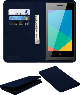 ACM Flip Cover for Bloom Globe B40 Ips(Blue, Cases with Holder, Pack of: 1)