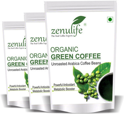 

zenulife 100% Pure And Natural Green Coffee Beans Powder - 100 Gm (Pack Of 3) Instant Coffee(3 x 33.33 g, Green Coffee, Unflavoured Flavoured)