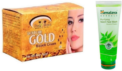 

Pink Root GOLD BLEACH 250G WITH HIMALAYA NEEM FACE WASH(Set of 2)