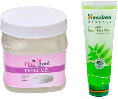 

Pink Root PEARL GEL 500ML WITH HIMALAYA NEEM FACE WASH(Set of 2)