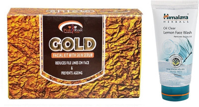 

Pink Root GOLD KIT 83G WITH HIMALAYA LEMON FACE WASH(Set of 2)