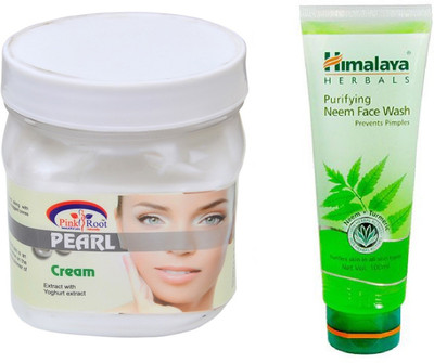 

Pink Root PEARL CREAM 500ML WITH HIMALAYA NEEM FACE WASH(Set of 2)