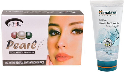 

Pink Root PEARL KIT 83G WITH HIMALAYA LEMON FACE WASH(Set of 2)