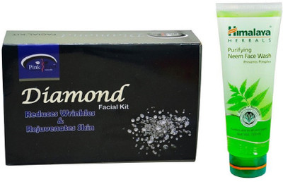 

Pink Root DIAMOND KIT 83G WITH HIMALAYA NEEM FACE WASH(Set of 2)