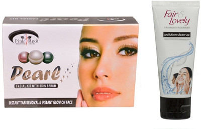 

Pink Root PEARL KIT 83G WITH FAIR & LOVELY POLLUTION CLEAN-UP FACE WASH(Set of 2)