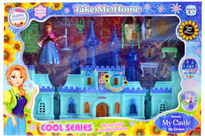 

Amazia Battery Operated My Dream Beauty Castle Play set with Music and Beautiful Lights(Multicolor)