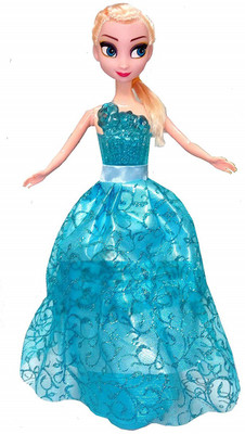 

Bestie Toys Elsa Doll with Beautiful Dress, 4D Lights & Music Bump & Go Toy for Kids (Multicolor)(Multicolor)
