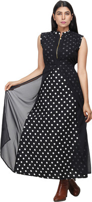 Shyammc Women Maxi Black Full Length Dress