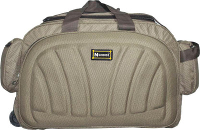 

N Choice (Expandable) Sada Brwon Duffel Strolley Bag(Brown)