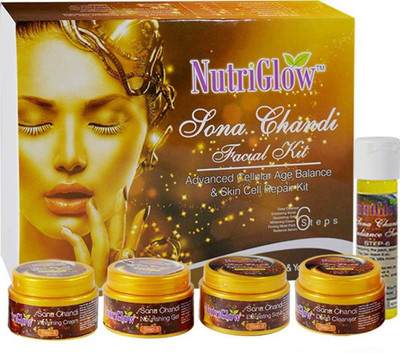 

NutriGlow Sona Chandi Facial Kit 250g 250 g(Set of 5)