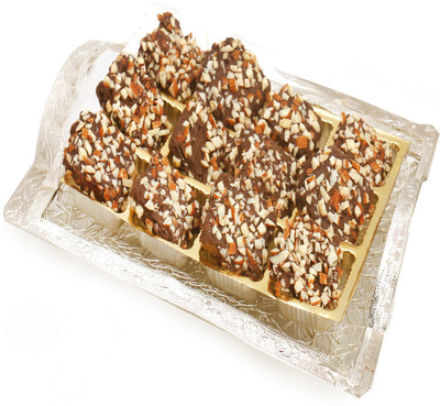 

Ghasitaram Gifts Chocolates- Silver Mesh English Chocolate Brittles Tray Combo(2)