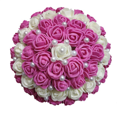 RivitaS RavitaS hair Bun/ Juda Bun(Pink, White)