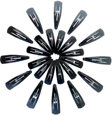

KashQueen Black Metal Triangular Tic Tac Hair Clips Tic Tac Clip(Black)