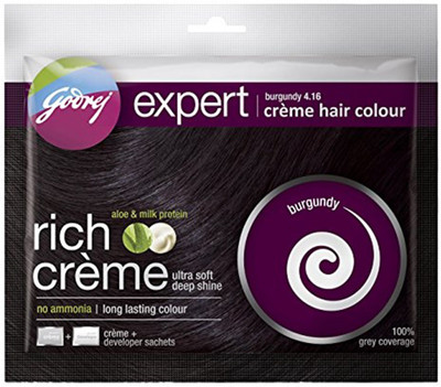 

Godrej Expert Creme hair Burgundy Colour 20g Hair Color(Burgundy)