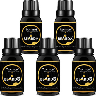 

TANTRUM Ultimate Beard & Mustache Oil For Men / Beard Oil For Beard Growth / Beard Oil Original & Effective - 25 ml Hair Oil (pack of 5) Hair Oil(25 ml)