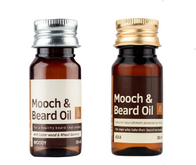 

Ustraa By Happily Unmarried Mooch & Beard Oil 4x4 Hair oil (35 ml) Mooch and Beard Oil Woody Hair Oil (35ml) Hair Oil(70 ml)