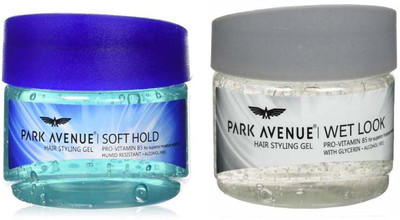 

Park Avenue Hair Gel Rugged Hold + Wet Look 300g x 2 Combo 2 Gel(600 g)
