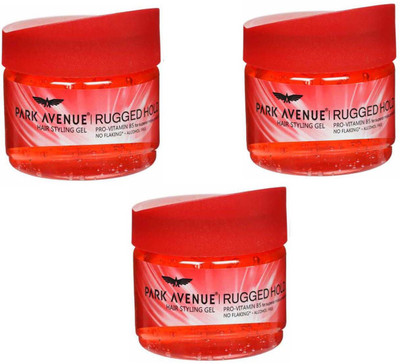 

Park Avenue Hair Gel Rugged Hold 300g x 3 Pack Of 3 Gel(900 g)