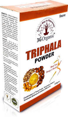 

3G Organic Triphala Powder Organic Only Pure Pulp Powder 100 Gms(100 g)
