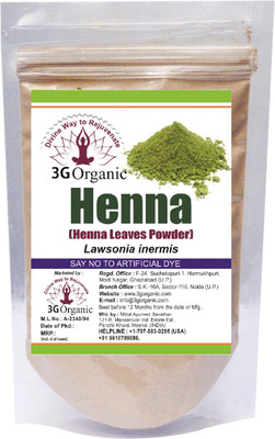 

3G Organic Henna Powder Organic Hair Color Brown 300 Gms(300 g)
