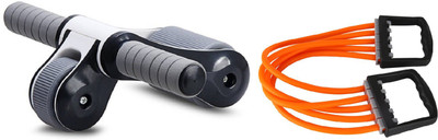

Lord Foldable Abdominal Roller Wheel or Chest Expander Gym & Fitness Kit