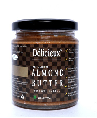 FITJARS DELICIEUX ALmond Butter Smooth Unsalted 200 g