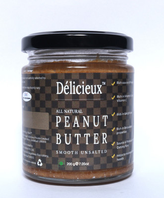 

FITJARS DELICIEUX Peanut Butter Smooth Unsalted 200 g