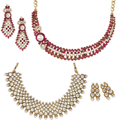 STYYLO FASHION Alloy Gold-plated Multicolor Jewellery Set(Pack of 1)