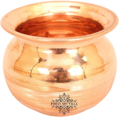 

IndianArtVilla Lota Copper Kalash(Height: 4.5 inch, Brown)