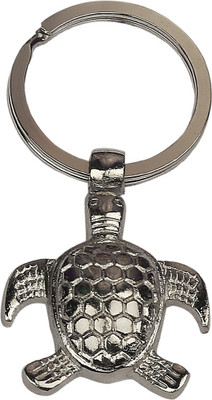 OMAYA Turtle Tortoise Key Chain (Silver) Key Chain Key Chain