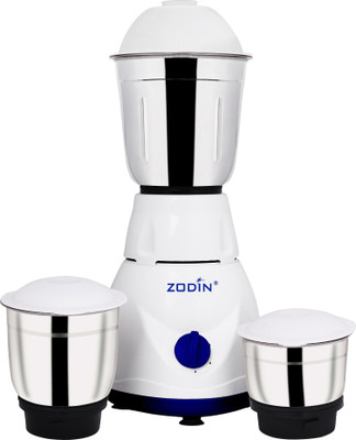 

ZODIN zx1001 Watt- 500 Mixer Grinder(Blue And White, 3 Jars)