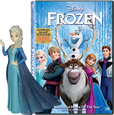 

Frozen with Elsa Figurine - DVD(DVD English)