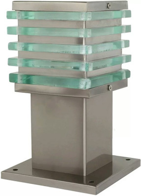 PR Prashant iceqube_md Gate Light Outdoor Lamp(Silver)