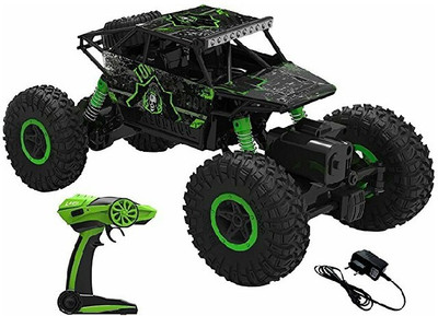 

welkins Rechargeable rock crawler 1:16 scale 4WD 2.4 Ghz rally racing remote control car for kids(Green)