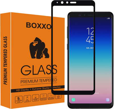 Boxxo Edge To Edge Tempered Glass for Samsung Galaxy A8 Star(Pack of 1)