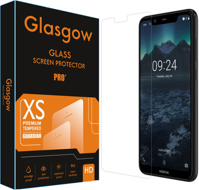 Glasgow Edge To Edge Tempered Glass for Nokia 5.1 Plus(Pack of 1)