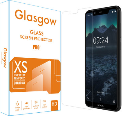 Glasgow Edge To Edge Tempered Glass for Nokia 5.1 Plus(Pack of 1)