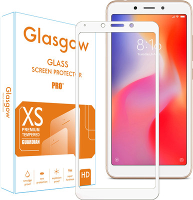 Glasgow Edge To Edge Tempered Glass for Mi Redmi 6A(Pack of 1)