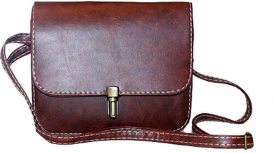 

Karpasam Women Casual, Formal Brown PU Sling Bag