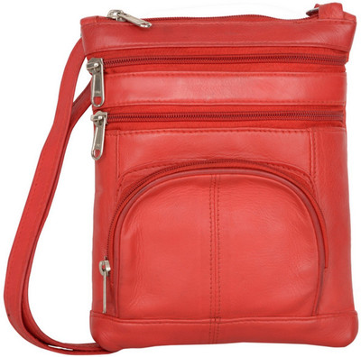 

AspenLeather Women Formal Red Genuine Leather Sling Bag