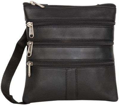 

AspenLeather Women Formal Black Genuine Leather Sling Bag
