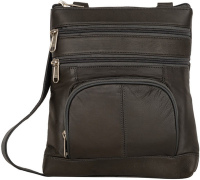 

AspenLeather Women Formal Black Genuine Leather Sling Bag