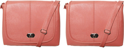 

AZED Collections Girls Casual Orange Rexine Sling Bag