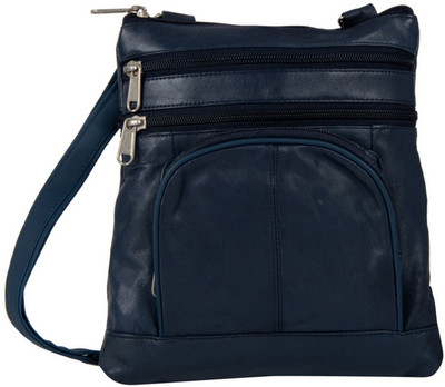

AspenLeather Women Formal Blue Genuine Leather Sling Bag